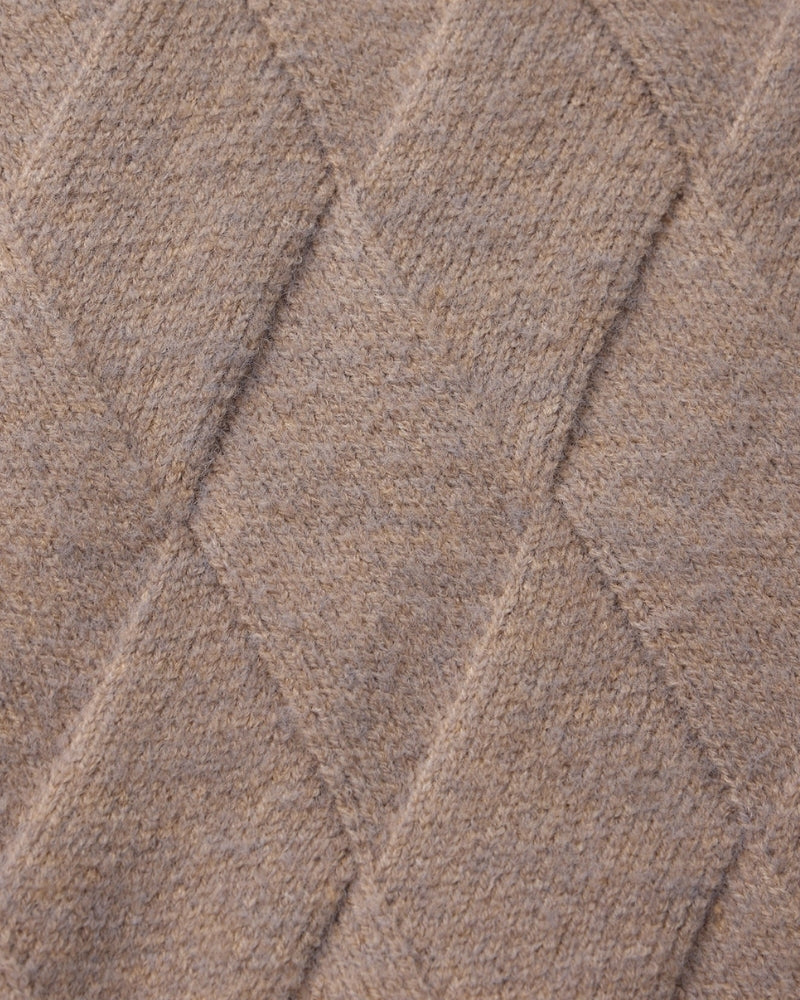 Cárdigan Heritage Diamond Knit con Cremallera