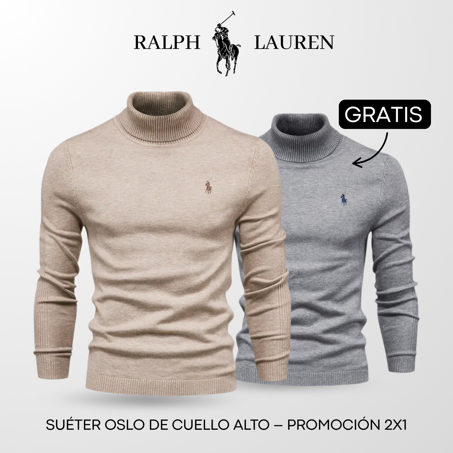 Suéter Oslo de Cuello Alto – Promoción 2x1