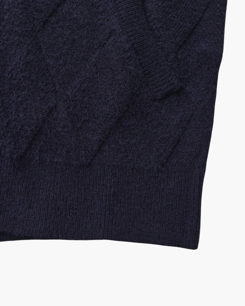 Cárdigan Heritage Diamond Knit con Cremallera